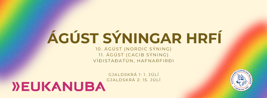 Ágúst sýningar HRFÍ 10. og 11. ágúst!