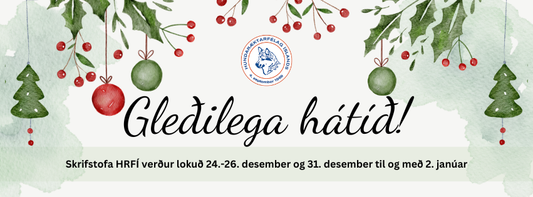 Jólakveðja og jólalokun skrifstofu